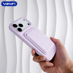VAWI S061 funda de silicona magnética para móvil con billetera I Phone Case funda de silicona líquida para <span class=keywords><strong>iPhone</strong></span> 17 16 15 14 13 Pro Max Air - Product Image 4