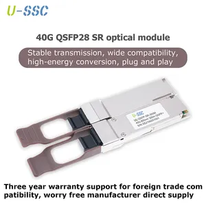 מחיר מיוחד במפעל QSFP-40G-SR4 850nm 300m MPO/MTP-12 תואם למשדר אופטי של סיסקו אריסטה
