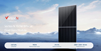 Panel Surya Trina Vertex N I-Topcon Ultra 760Watt Bifacial Dual Glass untuk Rumah dan Komersial Monokristalin 760W