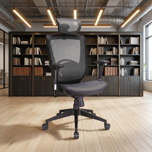 Modern Ergonomic Mesh Executive Office Chair Adjustable Height Armrests Rotating Base Swing Function for Bedroom Living Room - Product Image 1