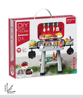 ITTL enfants jouet cuisine ensemble Barbecue gril jouet électrique cuisine jeux four jouer ensemble extérieur barbecue jouet avec fumer et lumière