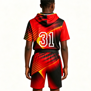 Jersey Flag Football Remaja Bernapas 7V7, Seragam Flag Football Sublimasi, Kaos Berkerudung - Product Image 3