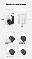 Nouvelle boîtier murale OEM Jiuhong V0 en plastique ABS ignifuge et étanche IP65 pour chargeur de VE, sortie 7KW-22KW Type 1/2/Gb/t