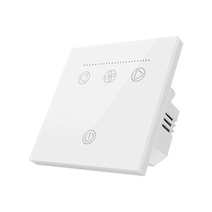 Tuya wifi thông minh 2-trong-1 tốc độ quạt điều khiển từ xa chuyển đổi cảm ứng Glass bảng điều chỉnh quạt trần ánh sáng Thiết bị chuyển mạch với điều khiển bằng giọng nói 100-240V - Product Image 1