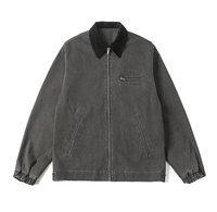Chaquetas de Trabajo Personalizadas Bordadas para Hombre, Estilo Vintage, de Algodón, para Primavera, con Cierre, Estilo Carpintero, Detroit, Mecánico, Camionero