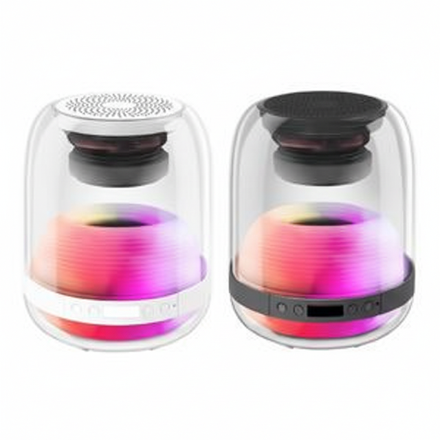 Smart Home for Speaker with Alarm Clock Digital Display Phone Call Wireless & Portable Bedroom Audio Device Model APL0964