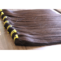 Cheveux vierges vietnamiens lisses en trame - Couleur marron Qualité supérieure Brillance naturelle sans perte de cheveux Taille personnalisée OEM/ODM