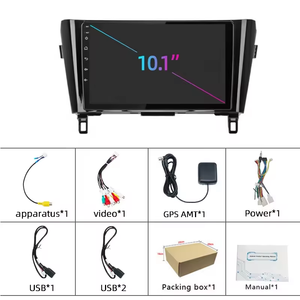 CarPlay inalámbrico 4 + 64GB <span class=keywords><strong>Android</strong></span> 13 para Nissan Qashqai Rogue x-trail 2014-19 Radio estéreo para coche GPS WIFI BT - Product Image 2