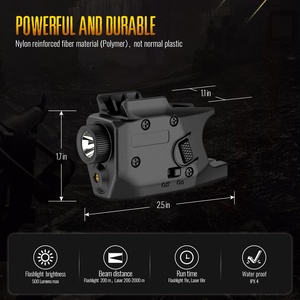 ไฟฉายขนาดเล็ก MSH MP9 พร้อมแสงสว่างสูง หลายโหมด และเลเซอร์สีเขียว ชาร์จซ้ำได้ กันน้ำ พร้อมอุปกรณ์เสริม - Product Image 5