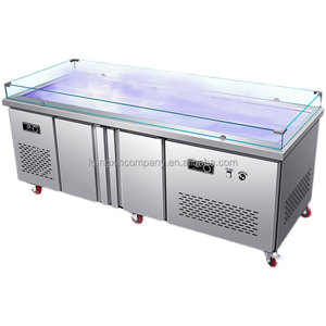 Table <span class=keywords><strong>de</strong></span> présentation <span class=keywords><strong>de</strong></span> poissons <span class=keywords><strong>de</strong></span> haute qualité, support supérieur pour aliments, portable, congelé - Product Image 4