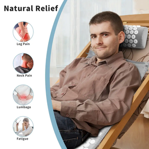 Phenitech FY-MP01 Juego de almohada y colchoneta de acupresión eléctrica con bolsa de tela de poliéster + control de temporización BS para relajación corporal y alivio del dolor de cuello/espalda - Product Image 2