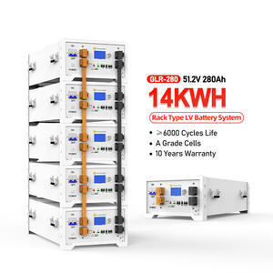 簡単なインストールスタック可能Lifepo4プリズマティックバッテリーセルバッテリー51.2V 280AH 14KWHリチウム通信ソリスインバーター付き - Product Image 1