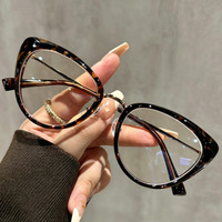 Montures de lunettes optiques rétro œil de chat pour femmes, verres sur mesure anti-lumière bleue pour ordinateur, lunettes bloquant la lumière bleue pour femmes
