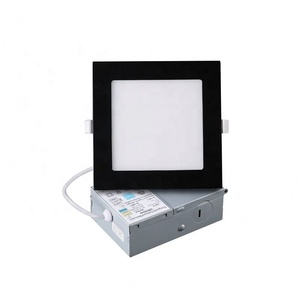 Shingel nhà máy vuông <span class=keywords><strong>LED</strong></span> phẳng Bảng điều chỉnh 4 6 8 12 <span class=keywords><strong>inch</strong></span> màu đen khung <span class=keywords><strong>LED</strong></span> trần recessed bảng điều chỉnh đèn potlight - Product Image 1
