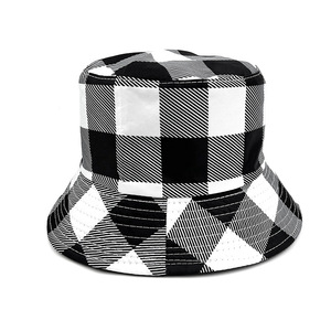Gorro de Pescador Personalizado 2026 con Bordado 3D a Cuadros, Unisex, Texto Personalizado, Blanco y Negro, para Viajes al Aire Libre, Casual, 100% Algodón - Product Image 2