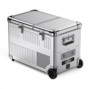 Congélateur et réfrigérateur mobile Tiefu A40/50 à double zone 12V, mini-réfrigérateur compact en alliage d'aluminium-magnésium pour le camping et les activités de plein air - Product Image 1