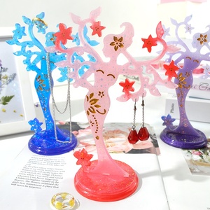 Cetakan Rak Perhiasan Epoxy DM096, Cetakan Silikon Kristal Buatan Tangan, Kerajinan Dekoratif DIY, Stand Pajangan Perhiasan, Resin Silikon Epoksi - Product Image 1