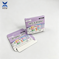 Cartes de référence violettes, ensemble de guides d'étude rapides, 03 cartes recto-verso bilingues anglais-français, coffret pour la formation des étudiants