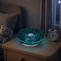 Projecteur de ciel étoilé, lumière de nuit RGB, 16 couleurs, commande tactile, rechargeable par USB, lampe murale ronde pour salon, LED ambiante, ABS