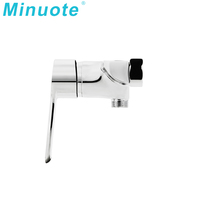 Mitigeur de robinet d'eau chaude et froide mural noir pour salle de bain, échantillon gratuit, robinets de baignoire pour ensemble de douche