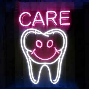 Enseigne néon LED personnalisée pour dentiste, motif dents souriantes, éclairage néon pour clinique dentaire, décoration murale - Product Image 4