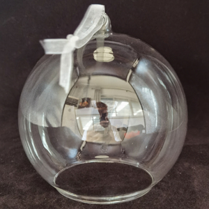 Nouvelle conception tendance d'usine : Couvercles en verre transparent de 8 cm, 10 cm et 12 cm de différentes tailles pour la décoration intérieure de Noël et les motifs DIY - Product Image 2