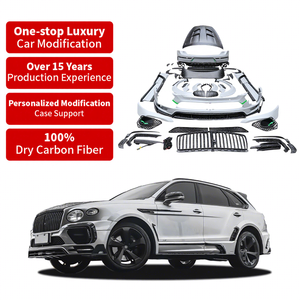 ชุดแต่งตัวถังรถยนต์คาร์บอนไฟเบอร์แห้งสไตล์ MSY ปี 2020-2025 สำหรับ Bentley Bentayga ประกอบด้วยกันชนหน้า สเกิร์ตข้าง ฝากระโปรงหน้า ปีกหลังคา - Product Image 1