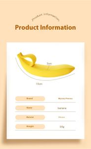 ไวเบรเตอร์สำหรับผู้ใหญ่สวมใส่ได้250ของเล่นรูปกล้วยด้วยมือสำหรับเด็กผู้หญิง - Product Image 5