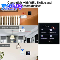 Module de rideau intelligent Sheng Qiong 4 pouces, système de passerelle ZigBee, interrupteur variateur intelligent, panneau mural, Smart Life 10A, Alexa Google Home