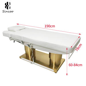 Cama de Masaje Eléctrica Dorada de Tamaño Grande con 4 Motores y Función de Calefacción, Base Dorada, Cama de Spa Eléctrica, Tendencia 2025 - Product Image 5