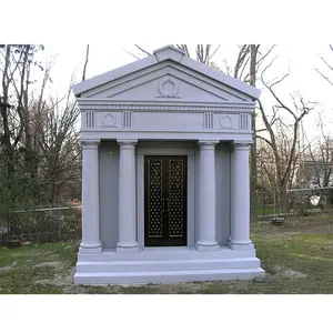 تصميم حسب الطلب على الطراز الأمريكي مقبرة جرانيت منحوتة شواهد القبور لضريح الأسرة