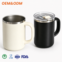 Taza de Café Aislada al Vacío de 16 oz de Marca Privada, Color, Material y Empaque Personalizados con Logotipo para Distribuidores de Marcas