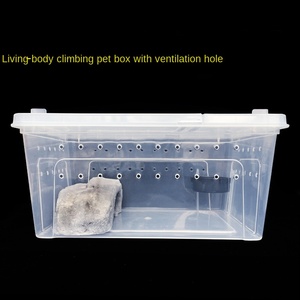 Boîte d'élevage de reptiles Rectangle écologique Durable en plastique à haute transparence pour lézards geckos serpents tortues - Product Image 3