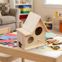 Kit de nichoir en bois à peindre pour enfants, activité créative DIY, à construire et à peindre, pour jardin, maison, vente en gros OEM