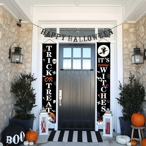 Halloween Themed Polyester Door Curtain 30*180cm Festive <b>Banners</b> for Home Decor - Product Image 3