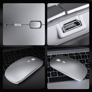 Ratón Inalámbrico Recargable Silencioso 2.4G Wifi y BT de Modo Dual para <span class=keywords><strong>iPhone</strong></span>, iPad y <span class=keywords><strong>Macbook</strong></span> - Product Image 5