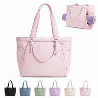 Sac fourre-tout personnalisé pour femme, grande capacité, en polyester, sac à bandoulière, imperméable, décontracté, pour le shopping et le travail, OEM ODM, vente en gros