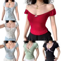 T-shirt court d'été pour femme, imprimé, décontracté, écologique, de haute qualité, à séchage rapide, sexy, à manches courtes, vente en gros