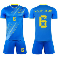 Ensemble d'uniformes de football personnalisés pour adultes 2026-27 – Tenue d'entraînement respirante en fibre de polyester imprimée avec numéros et noms personnalisables