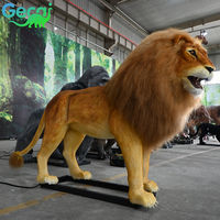 Gecai animaux en peluche animatroniques grandeur nature modèle réaliste de lion robot à vendre