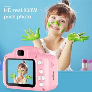 Kids Cartoon Toy Camera Photography 2 Inch HD Screen Chargeable Digital Mini Camera For Children Birthday Gift