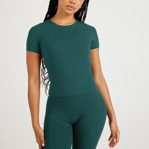 Camisetas Deportivas Personalizadas al por Mayor para Mujer, Súper Elásticas, Ajustadas, de Secado Rápido, para Yoga - Product Image 6