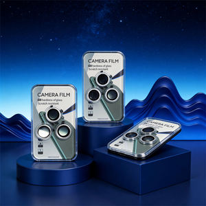 Protector de Lente de Cámara Eagle Eye para iPhone - Textura CD, Estilos Brillantes y Diamantes, 10 Colores Cada Uno, Cubierta de Lente de Vidrio Templado - Product Image 4