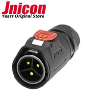 MJ24 Model 50A Konektor Daya Industri Kedap Air Arus Besar untuk Peralatan