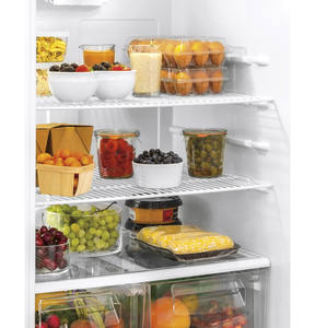 Étagère d'organisateur d'armoire anti-poussière-support métallique suspendu étagère de rangement paniers garde-manger de cuisine étagère en fil blanc - Product Image 2