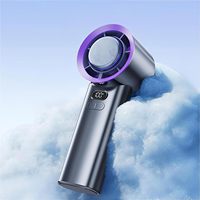 Mini Ventilador de Mano Eléctrico USB de Bajo Precio con Nebulizador de Agua, Diseño Plegable para Uso en Exteriores, Automóviles y Hoteles