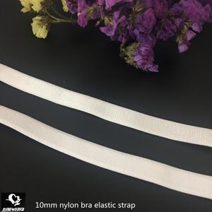 Accessoires de sous-vêtements Sangle de soutien-gorge en nylon de 10mm en rouleau Sangle de soutien-gorge élastique longue en nylon blanc de haute qualité - Product Image 4