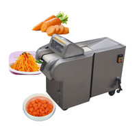 Machine de découpe de légumes à rayures pour patates douces malaisiennes, coupe en cube d'oignon, trancheur de légumes à racines, prix de la machine