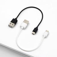 Cable de Datos USB-A a USB-C de Alta Calidad, Diseño Corto de 10cm/20cm de Longitud, Cable USB Tipo-C para Carga Rápida