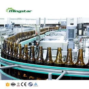 Bcgf máquina de enchimento de cerveja líquida, 8-6-1 500bph 3 em 1 automática 330ml garrafa de vidro de pequena escala máquina de enchimento de água - Product Image 6